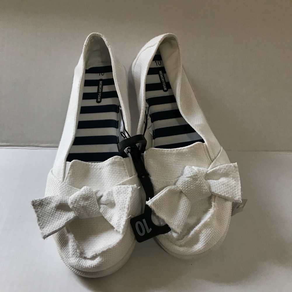 White Memory Foam Slides